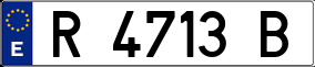 Trailer License Plate